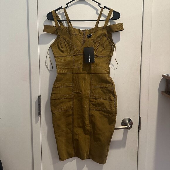 NEW Lansa Bandage Dress - Olive green - Picture 3 of 6